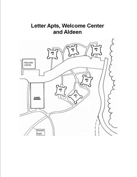 Letter Apts, Welcome Center and Aldeen